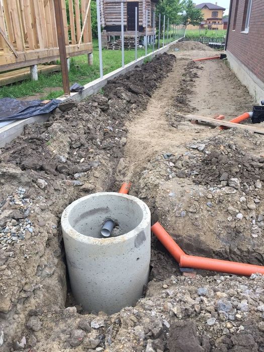 Септик туалет траншей
