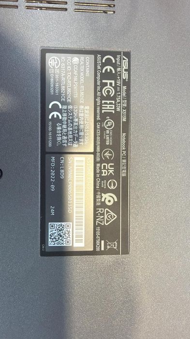 Ноутбука asus dell