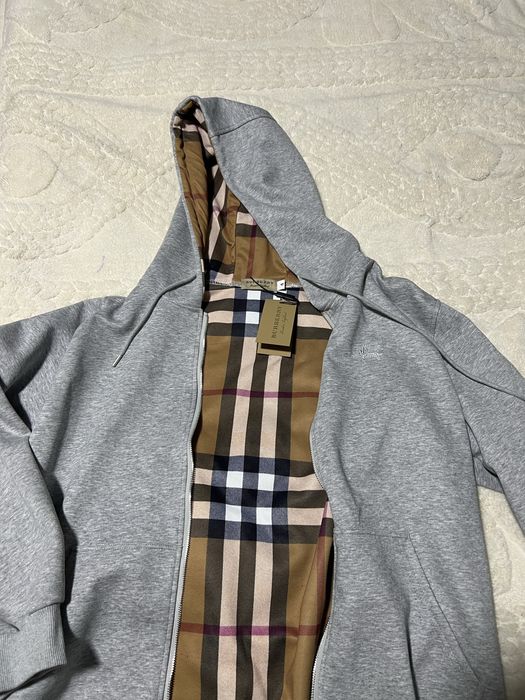burberry zip hoodie