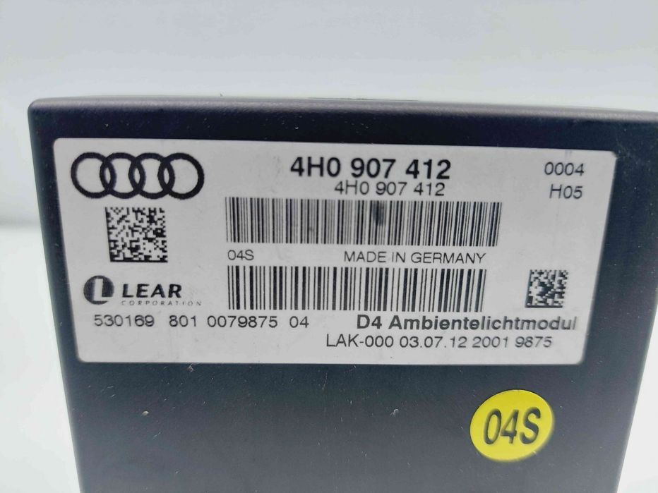 Modul control lumini Audi A8 D4 (4H2, 4H8, 4HC, 4HL) [Fabr 2009-2018]