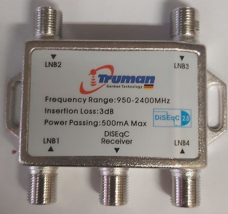 DiSEqC2.0 ключ за 4 антени към 1 сателитен приемник