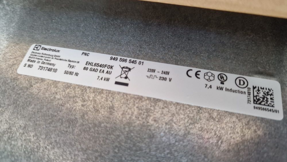 Plită cu inducție Electrolux EHL6540FOK, 60 cm, 4 zone