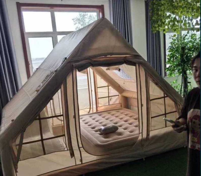 Палатка надувной-3х2,1х2,1 метр 8 чел Автомат Доставка бесплатно