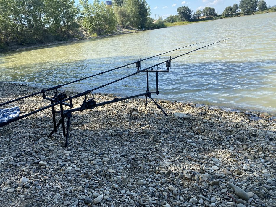Set complet pescuit crap Prologic & Delphin – folosit o singură dată