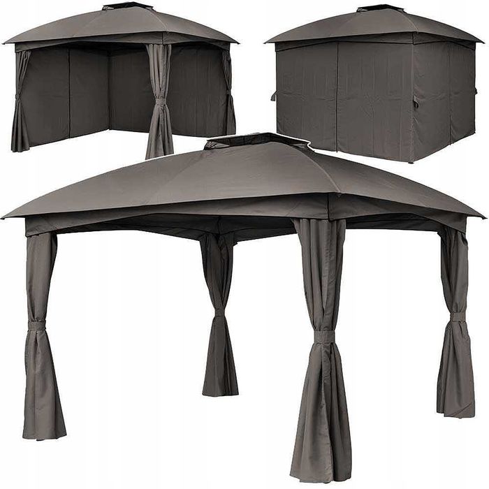 Луксозна Градинска Шатра с мрежа против насекоми тента 3.36x3.36 м.