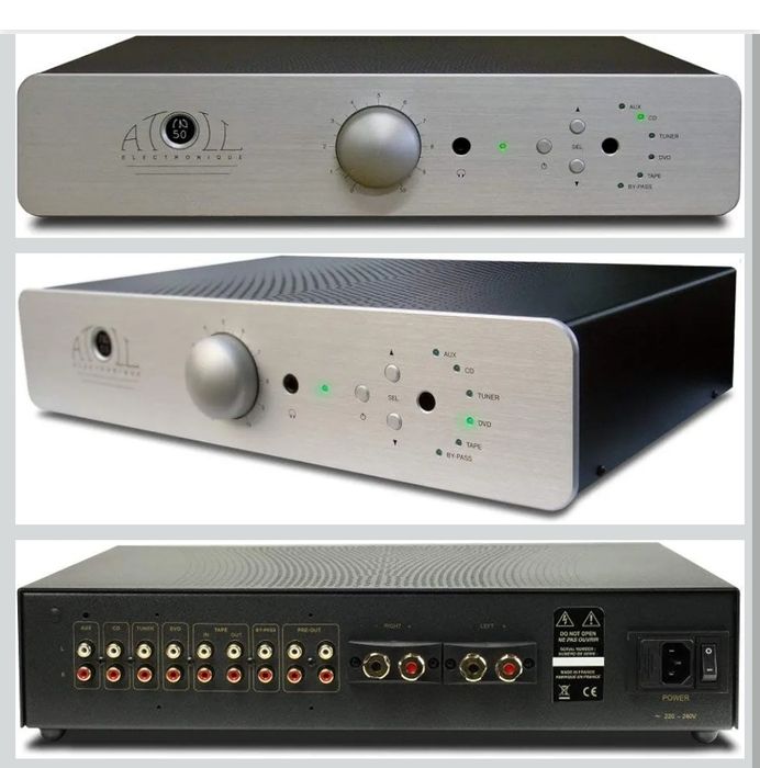 Amplificator Atoll IN100 High-End Dual-Mono 2x100W + Telecomandă / Franta