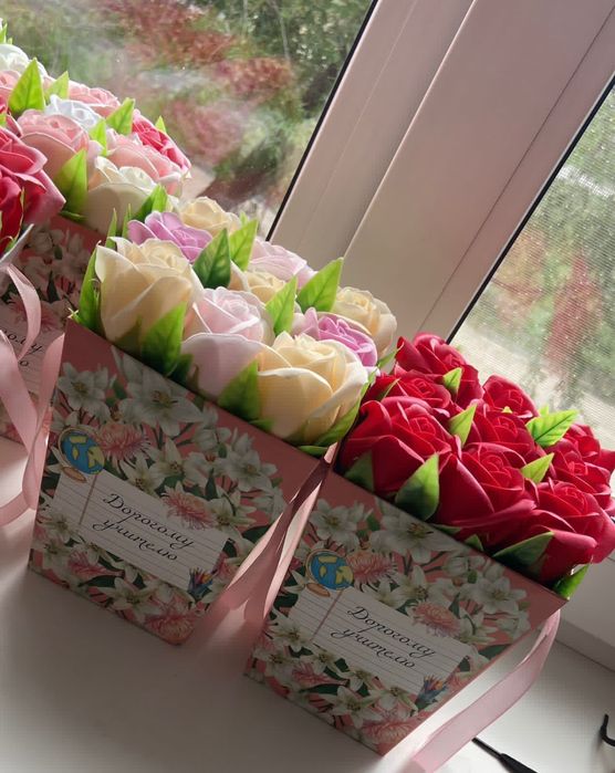 Набор мыльных роз - 9 штук