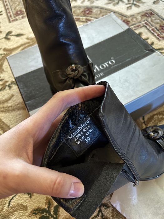 Пол сапоги элегантные MariaMoro 39 размер кожаные