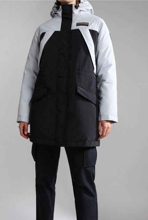 Napapijri Epoch Solid Jacket Black White Women
