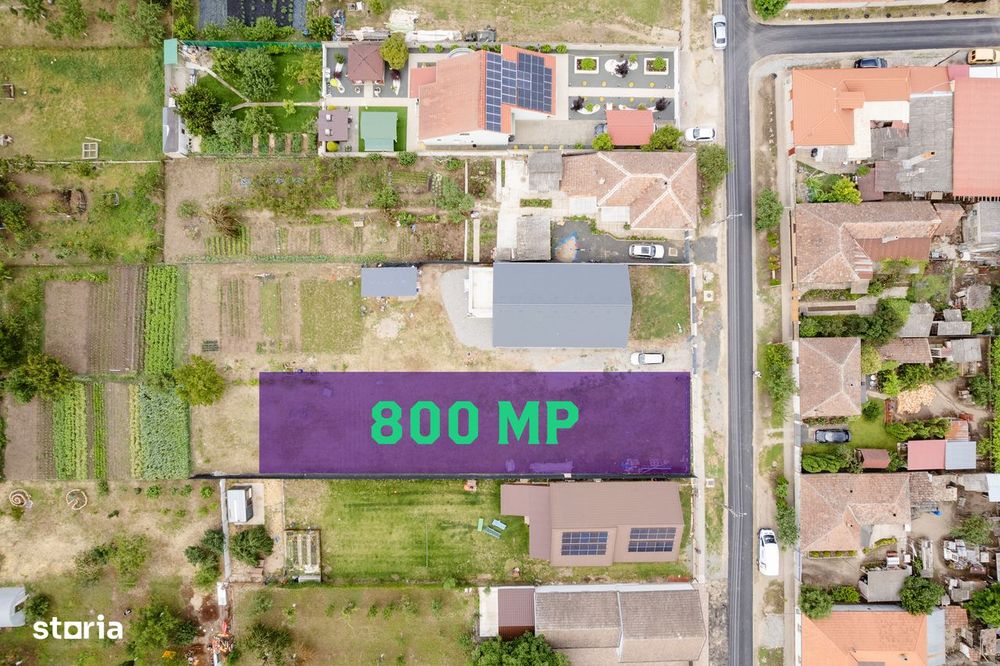 Teren intravilan de vânzare în Zimandu Nou – 800 mp