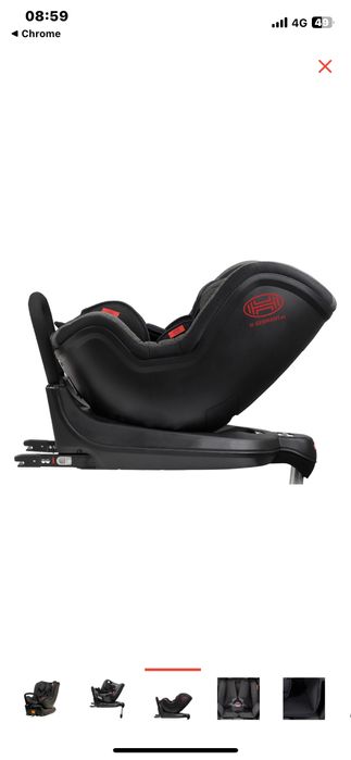 Детское автокресло Heyner MultiFix Twist 0/1 (до 18 кг) черный