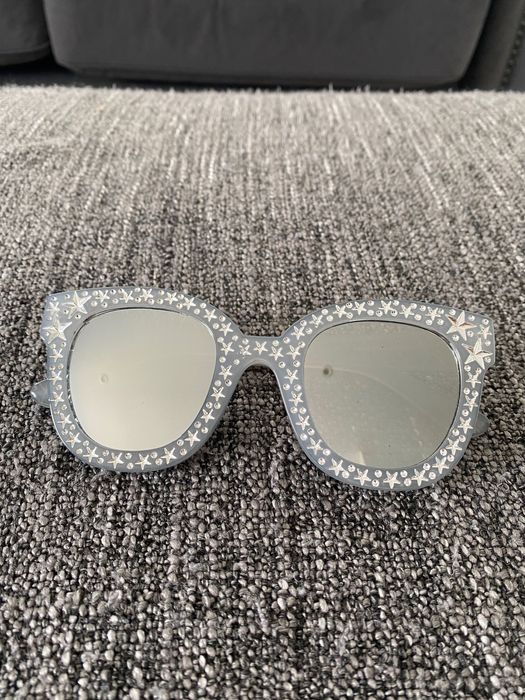 Нови дамски огледални сребърни слънчеви очила Steve Madden