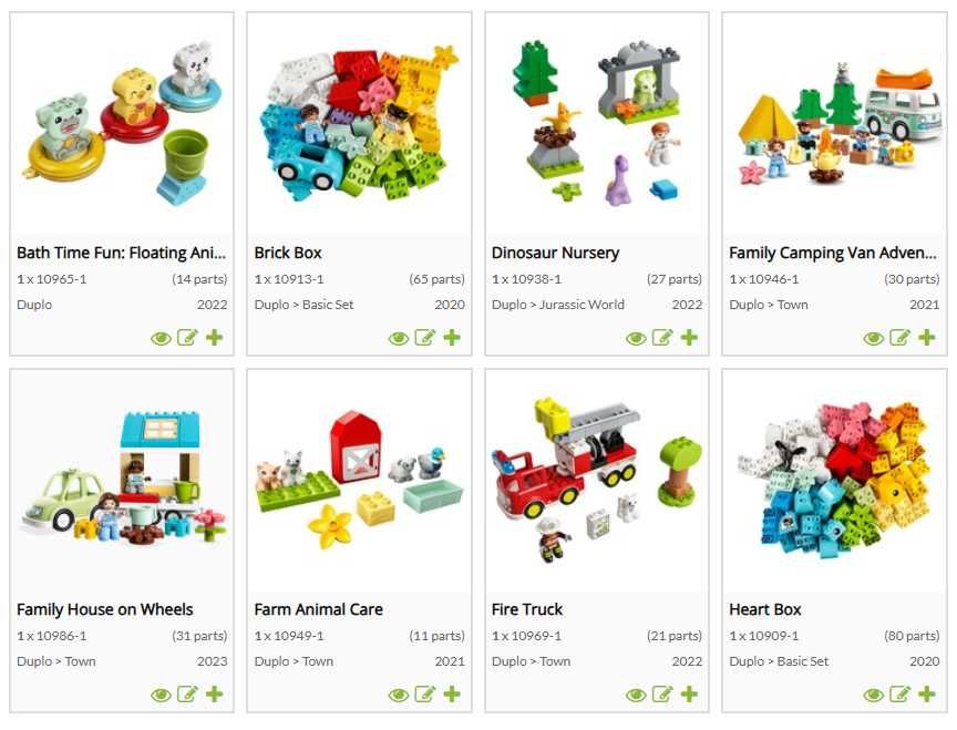 Colectie LEGO DUPLO - completa