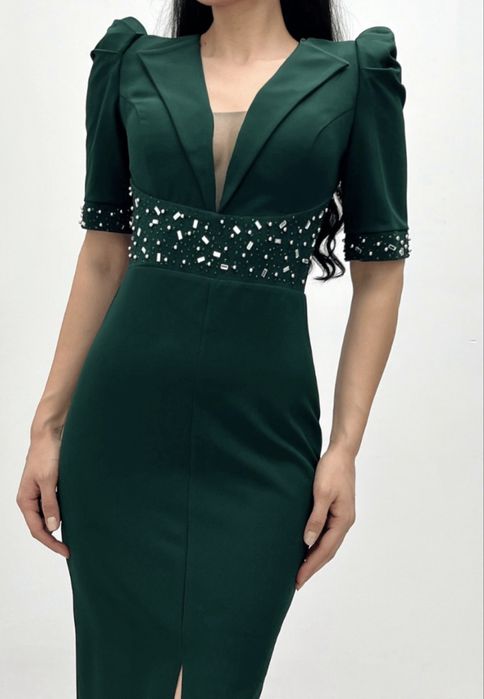 Rochie verde eleganta