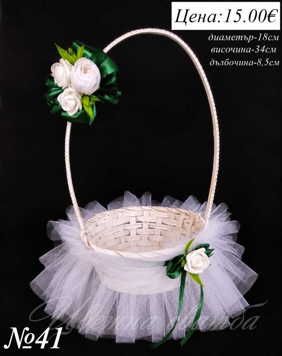 Сватбена кошница, Кошница за сватба, Кошничка за късмети