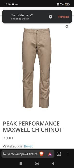 Brax & Peak performance Premium quality trousers