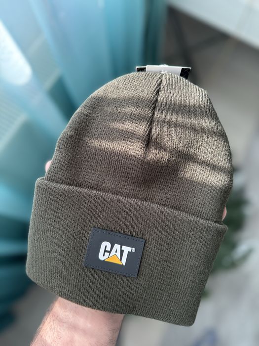 Caterpillar Cat caciula unisex culoare verde kaki marime OS noua