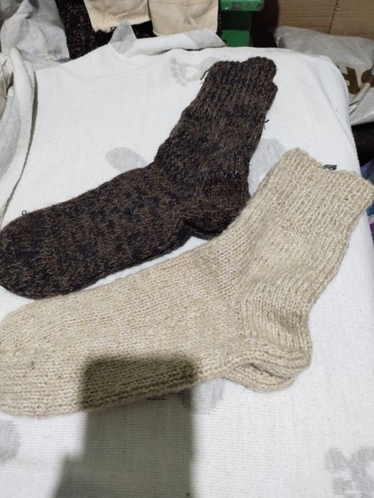 Носки, овечья шерсть.