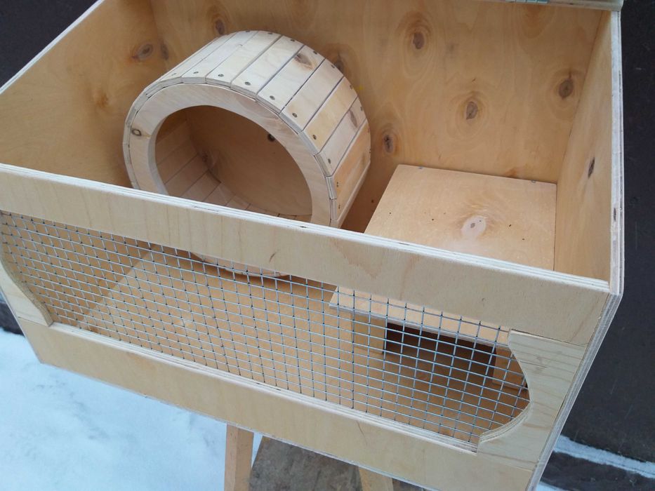 клетка для ежика с колесом на 30 см