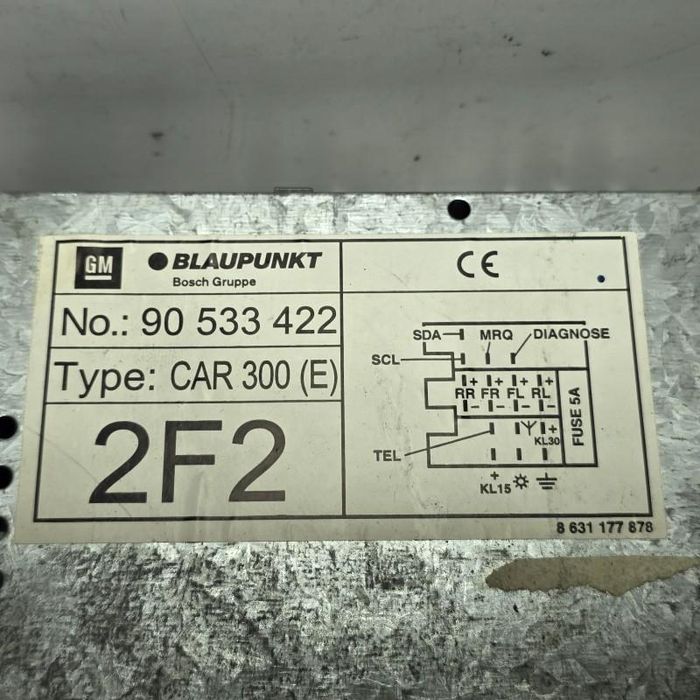 CD Player auto Blaupunkt car 300 Opel Astra G