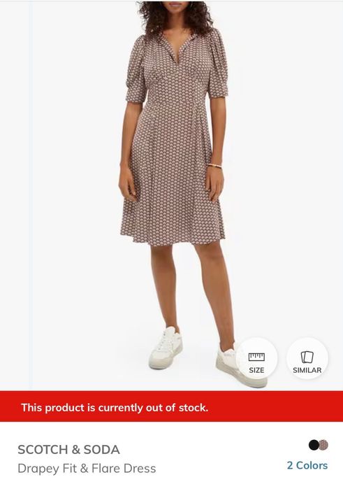 Scotch& soda рокля размер М, отлична