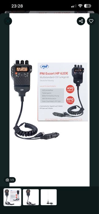 Vând stație PNI62 + antena PNI 100 de cm