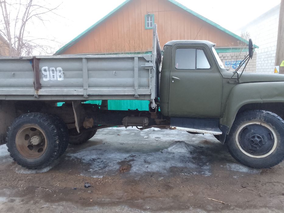 Газ 53 самосвал на ходу