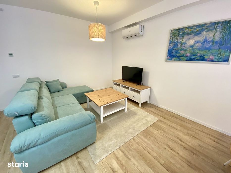 Vand apartament 2 camere cu gradina+parcare, amenajat modern, ARED-AFI