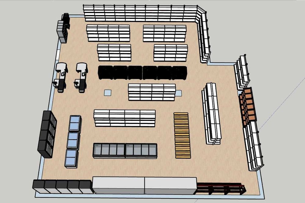 Стеллаж Витрина Полка Стелаж Магазин Стилаж Ветрина Хлебный Овощной