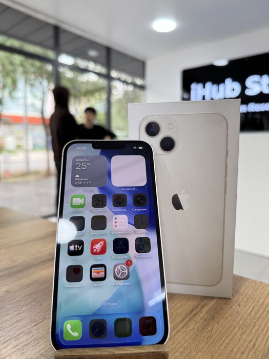 iPhone 13•128GB/100%White  Айфон 13•128гб/100%Ақ