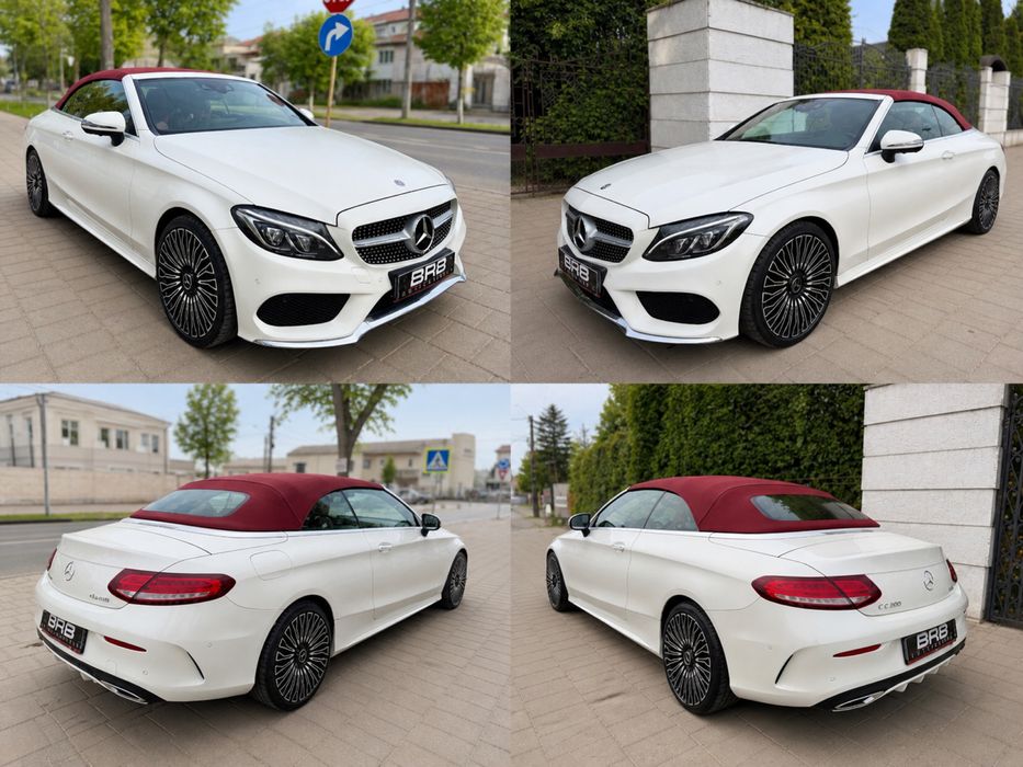 • Mercedes C200 Cabrio / Extra full / Packet Amg • Burmester / Soft Top Visiniu / 4 Matic -- Parc Auto / RATE •