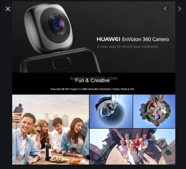 Camera video Huawei 360 Panoramic VR