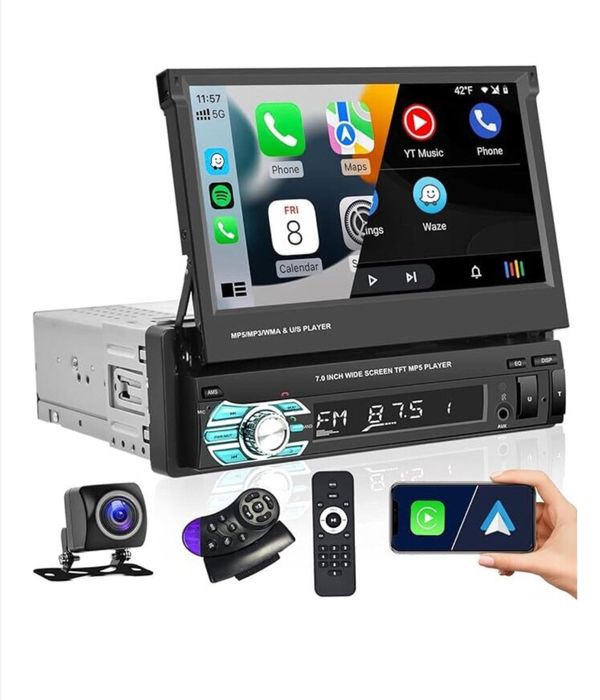 Navigatie  universala cu ecran Retractabil 7 inch