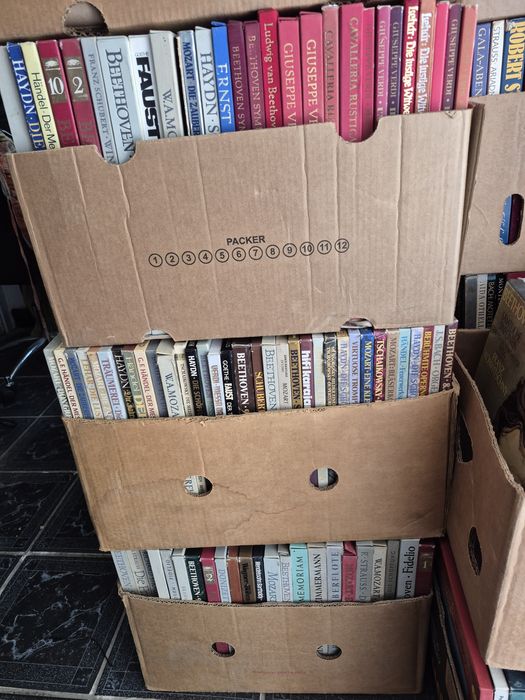 Vând un lot format din 200 de discuri de vinil cu muzică clasică