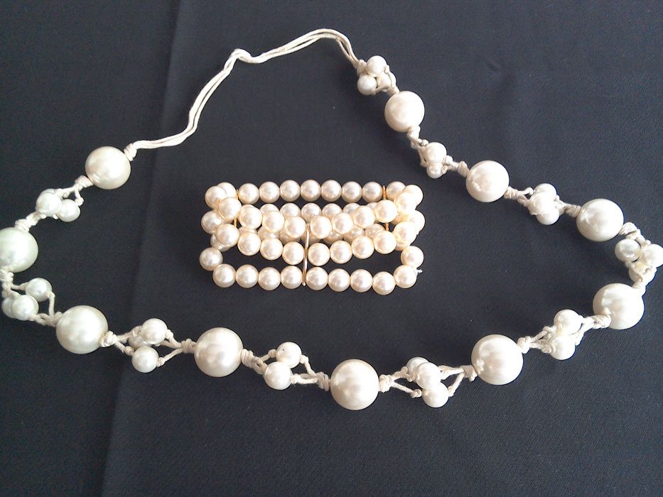 Set perle: colier și brățară