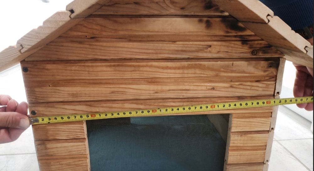 Дървена къща за куче малка порода