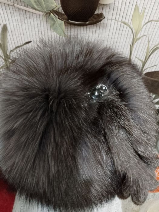 Шапка чернобурка