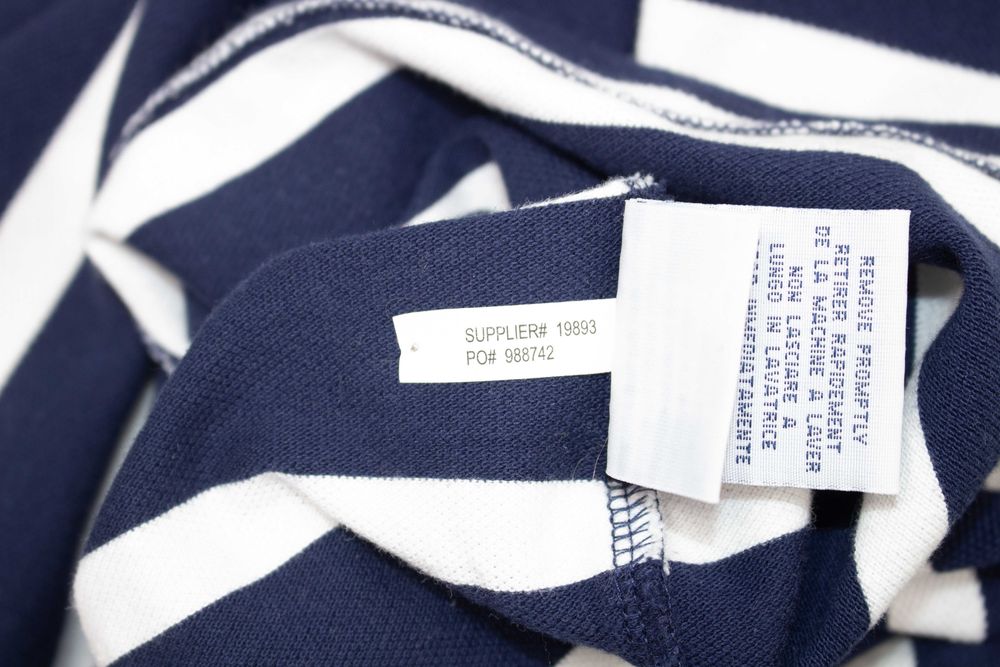 Polo RALPH LAUREN оригинална мъжка тениска синьо райе с яка S
