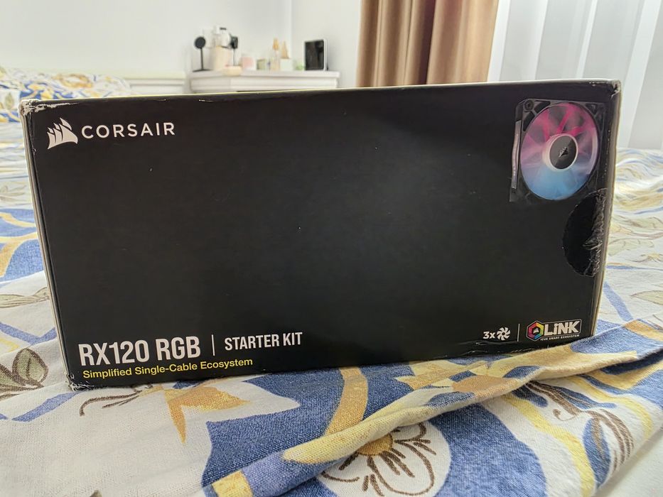 Ventilatoare CORSAIR iCUE LINK RX120 MAX RGB BLACK, triple pack