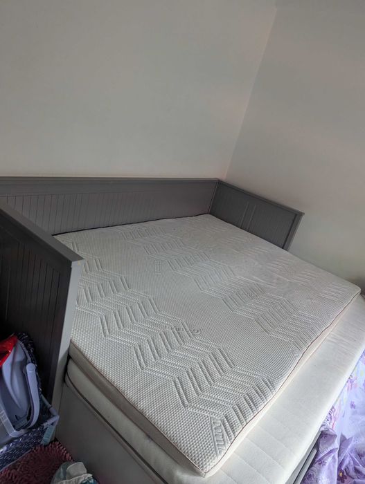 Divan copii 160x200 extensibil culoare gri