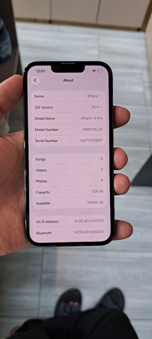 IPHONE 13 pro 94%Yomks 128 xotira