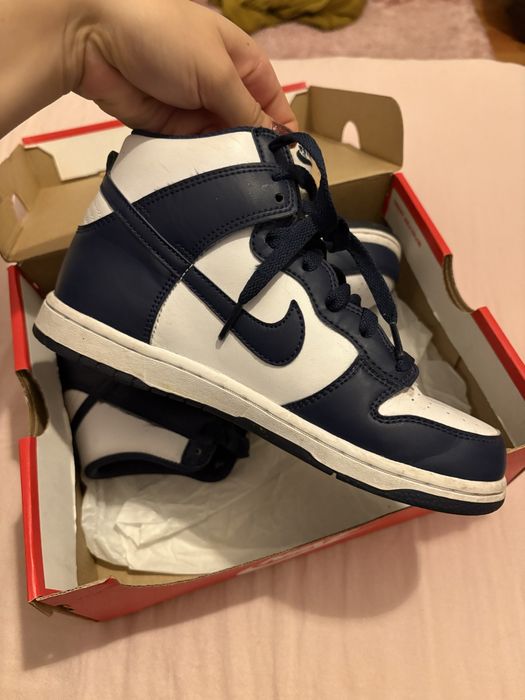 Обувки Nike dunk high (ps) midnight navy