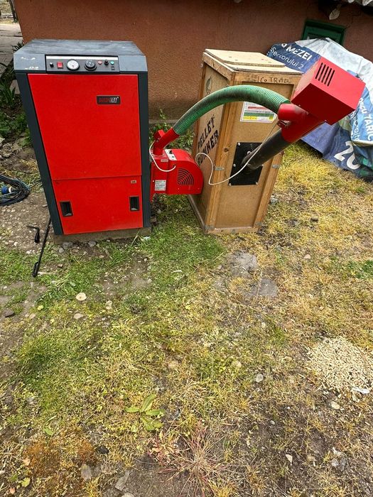 Centrală pe peleți, 25 kw , folosita.