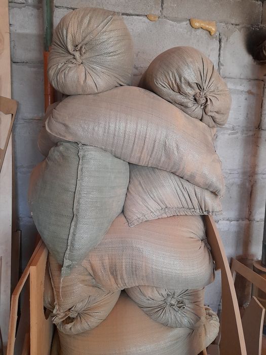 Стружки мелкие в мешках