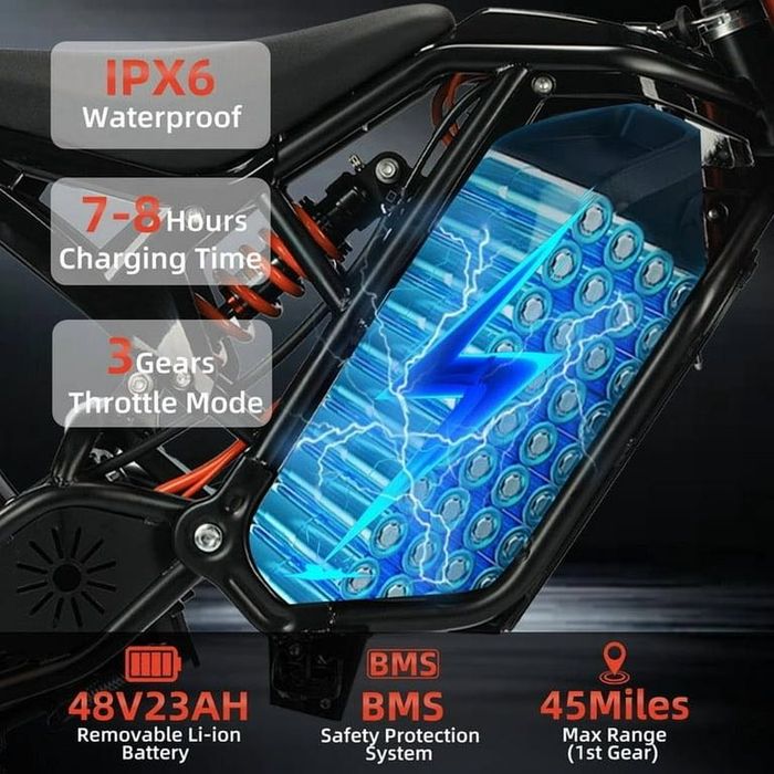 Электрический питбайк Xtion Seeker 01 - 3000W до 60 км/ч