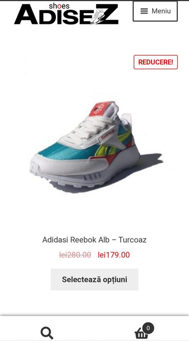 Adidas Reebok Alb - Turcoaz