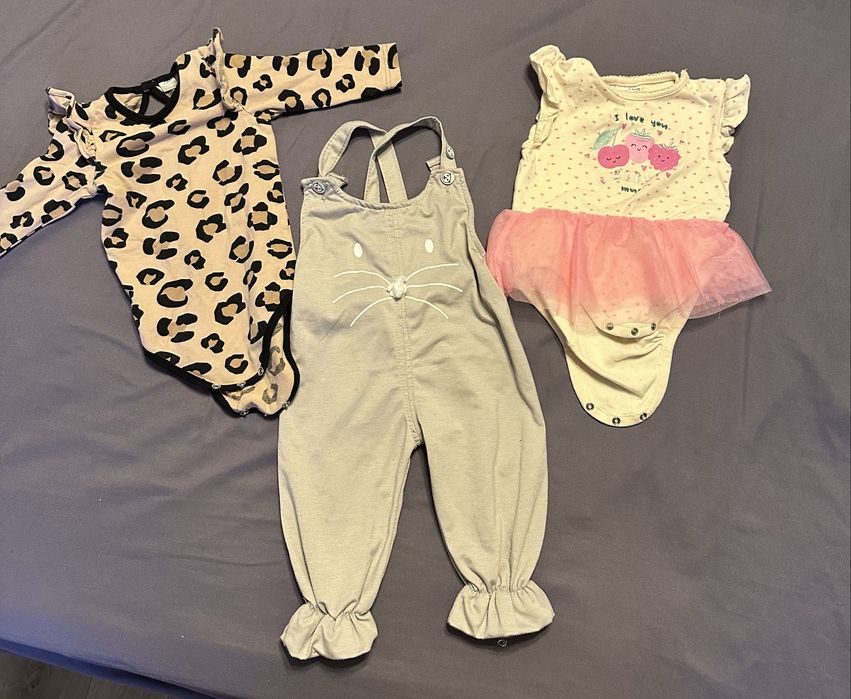 2 пакета вещей на девочку от 0 до 9 мес