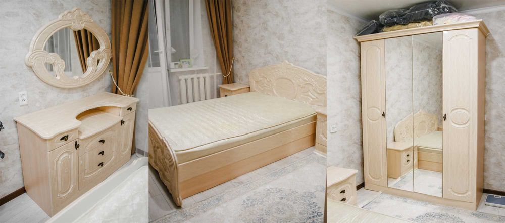 Спальный гарнитур бежевый