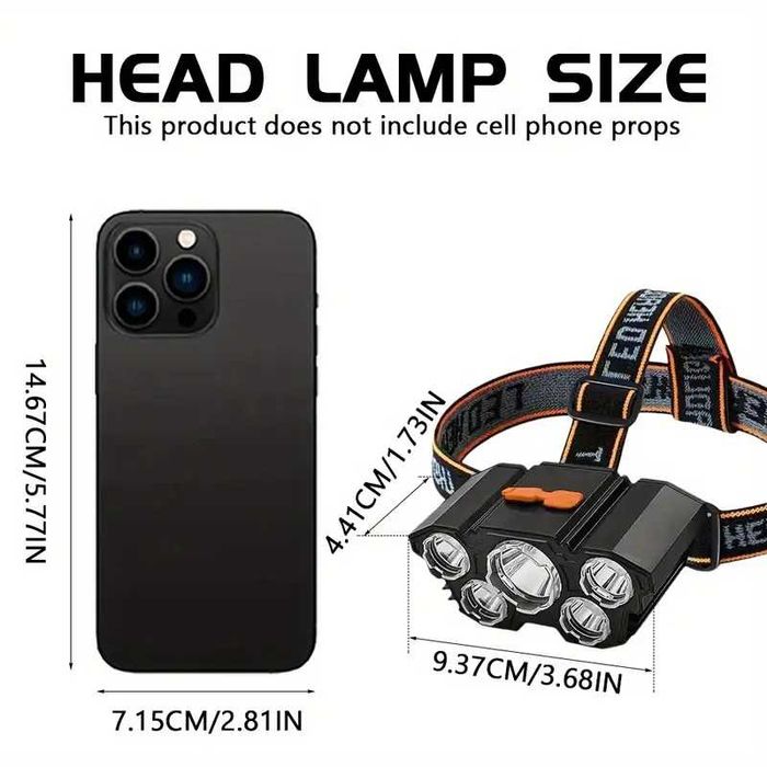 Lanterna frontala cu acumulator-20 lei