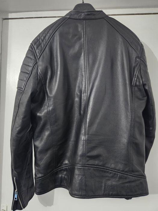 Geaca de piele naturala Zara
